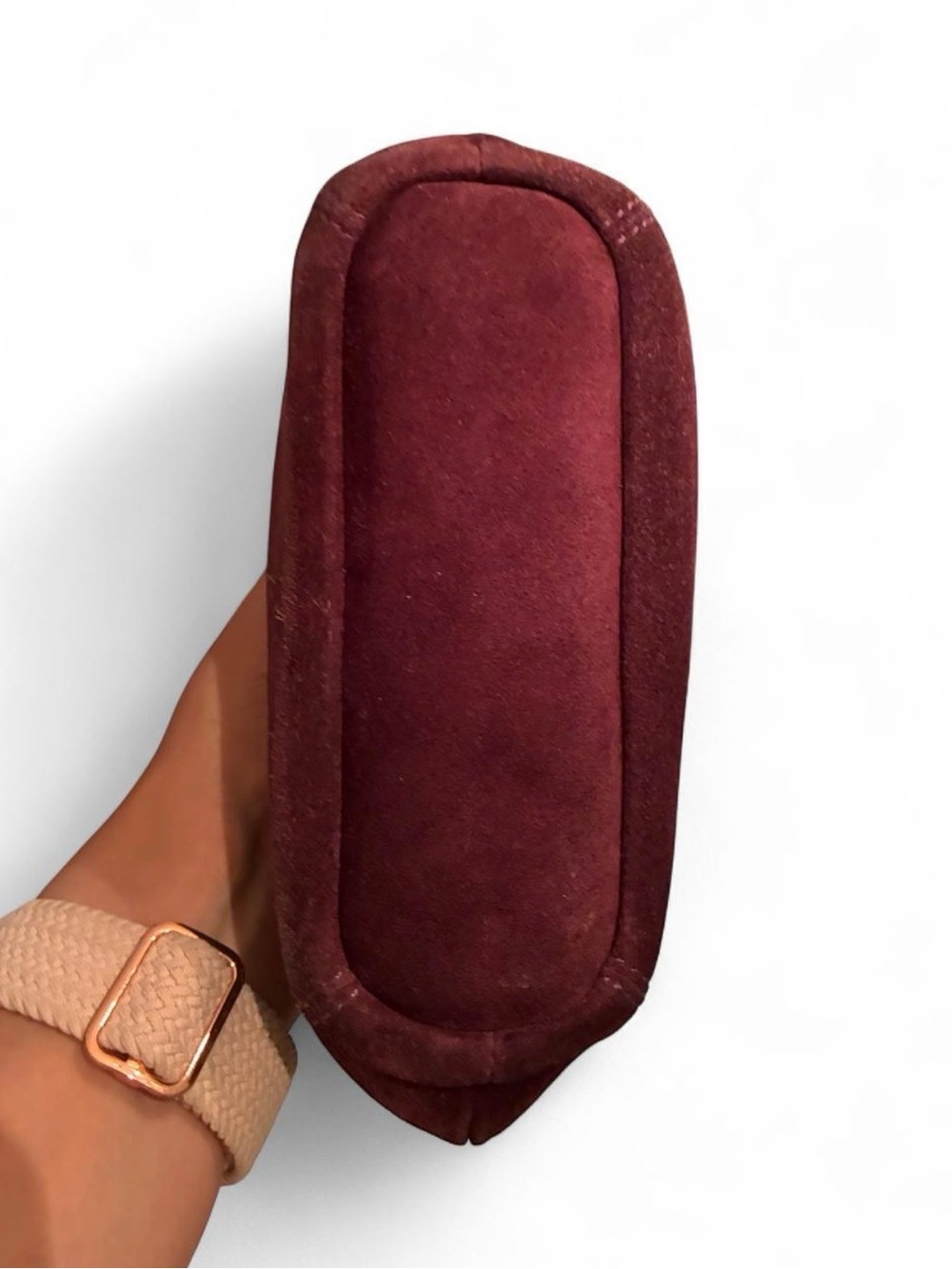 VINTAGE Coach Suede Mini bag in Rich Plum with Gold Hardware - Mint Condition - Picture 9 of 10